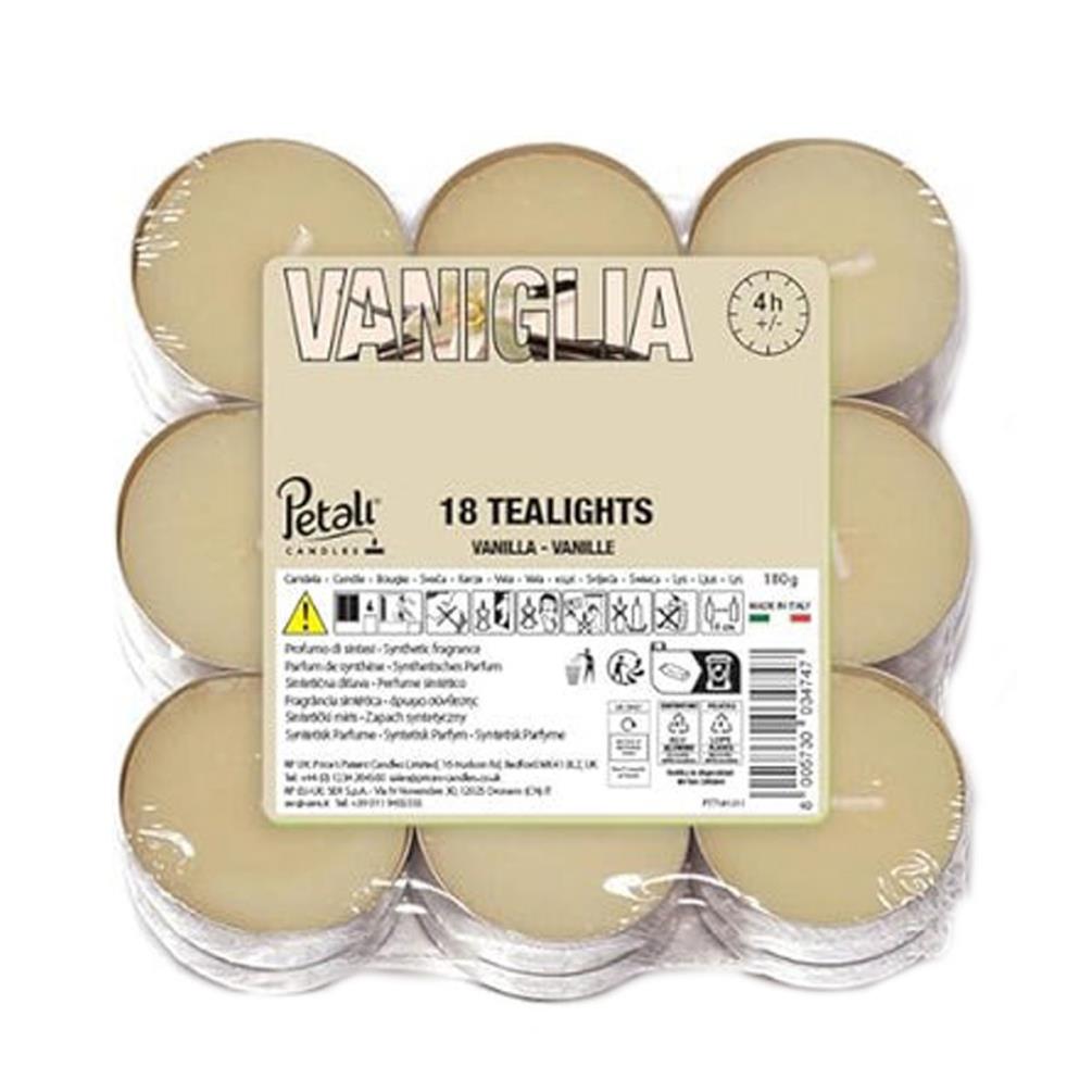 Petali Vanilla Tealights (Pack of 18) £2.09